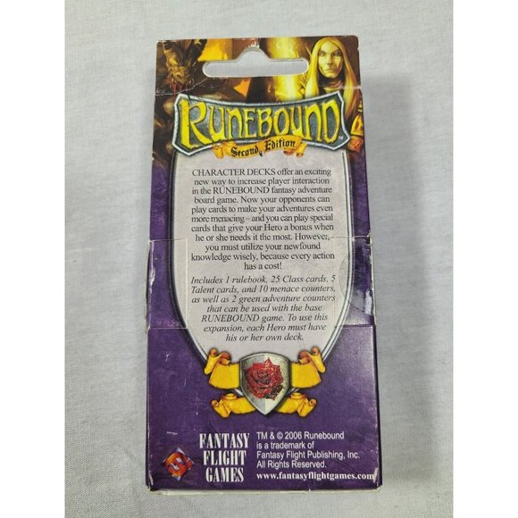 FFG Runebound 2nd Edition Character Deck - Blade Dancer- NM - Picture 10 of 10
